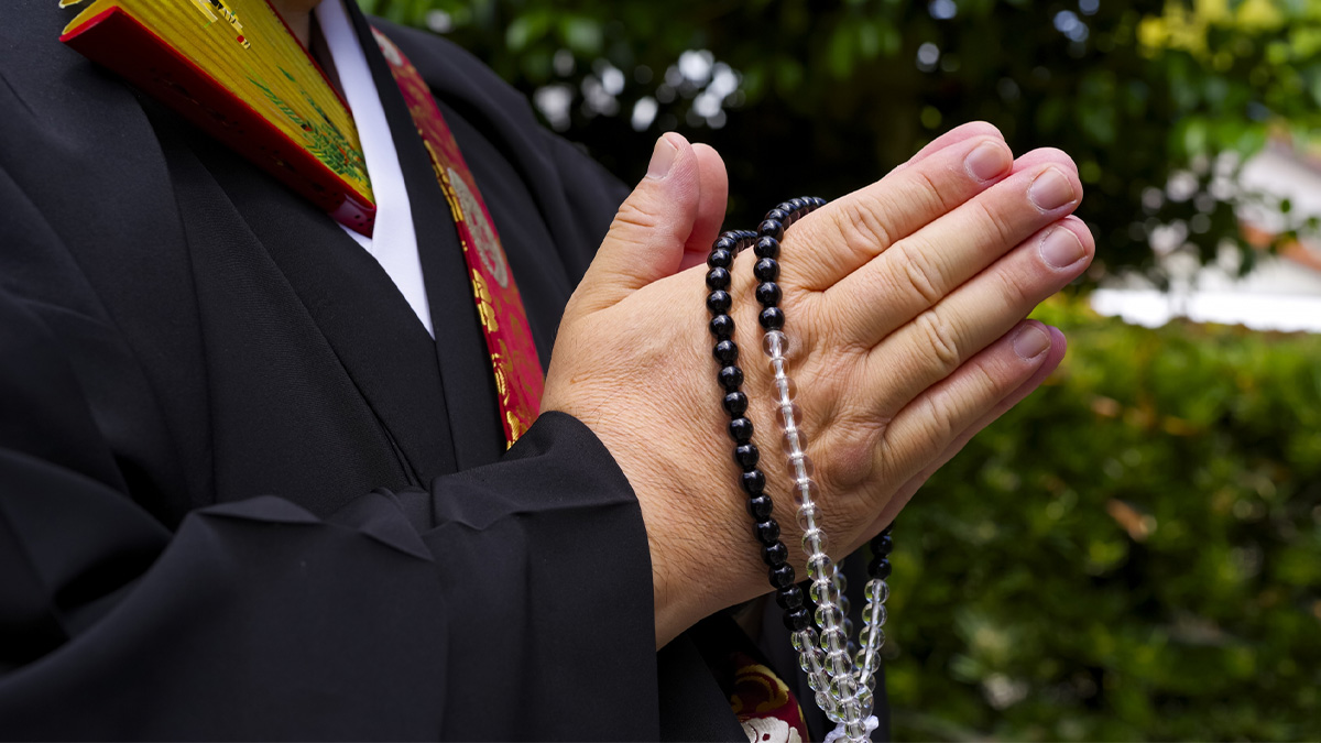 お坊さんの合掌